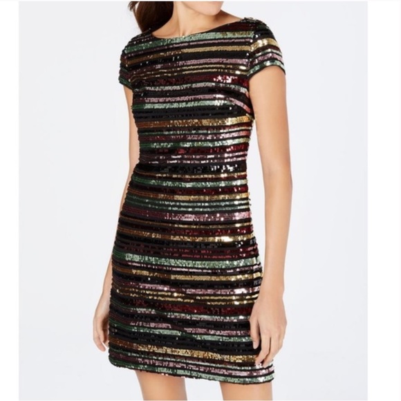 Vince Camuto Dresses & Skirts - Vince Camuto 2 Multicolor Sequin-striped women’s Dresses size Med 6 and Small 2